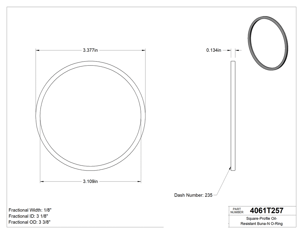 Technical drawing - 4061T257